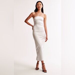 Abercrombie Satin Sculpt Maxi Dress